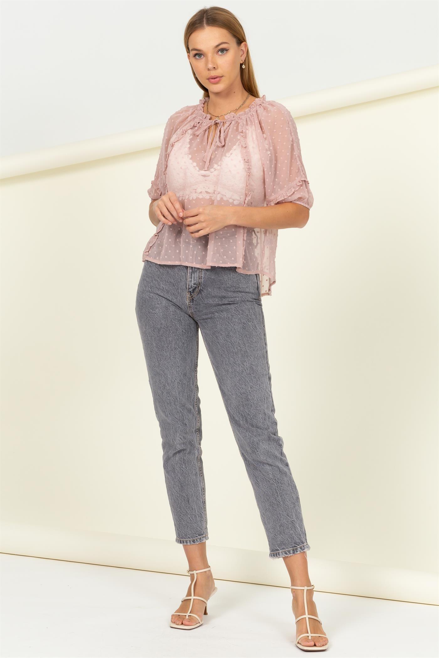 The Rose Dot Top - 40Fly Fashion