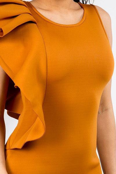 The Candy Corn Ruffle Dress - 40Fly Fashion