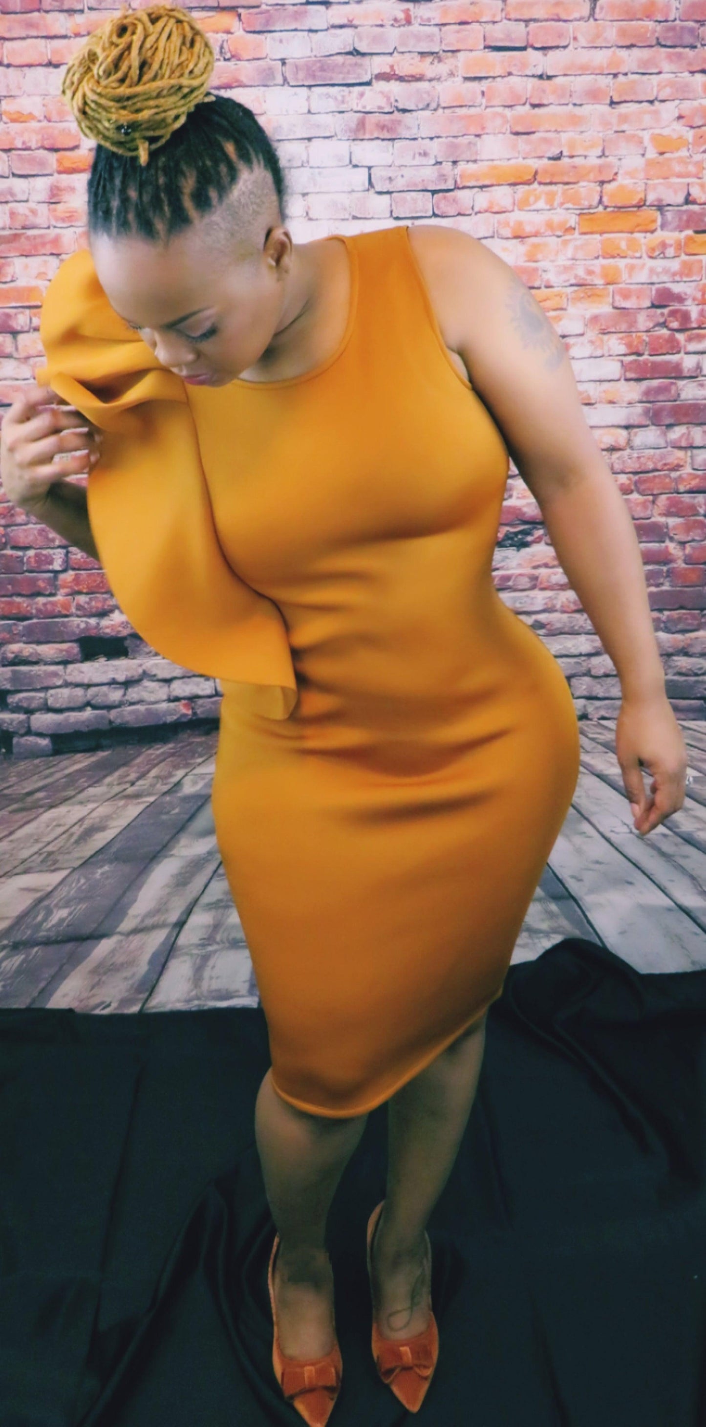 The Candy Corn Ruffle Dress - 40Fly Fashion