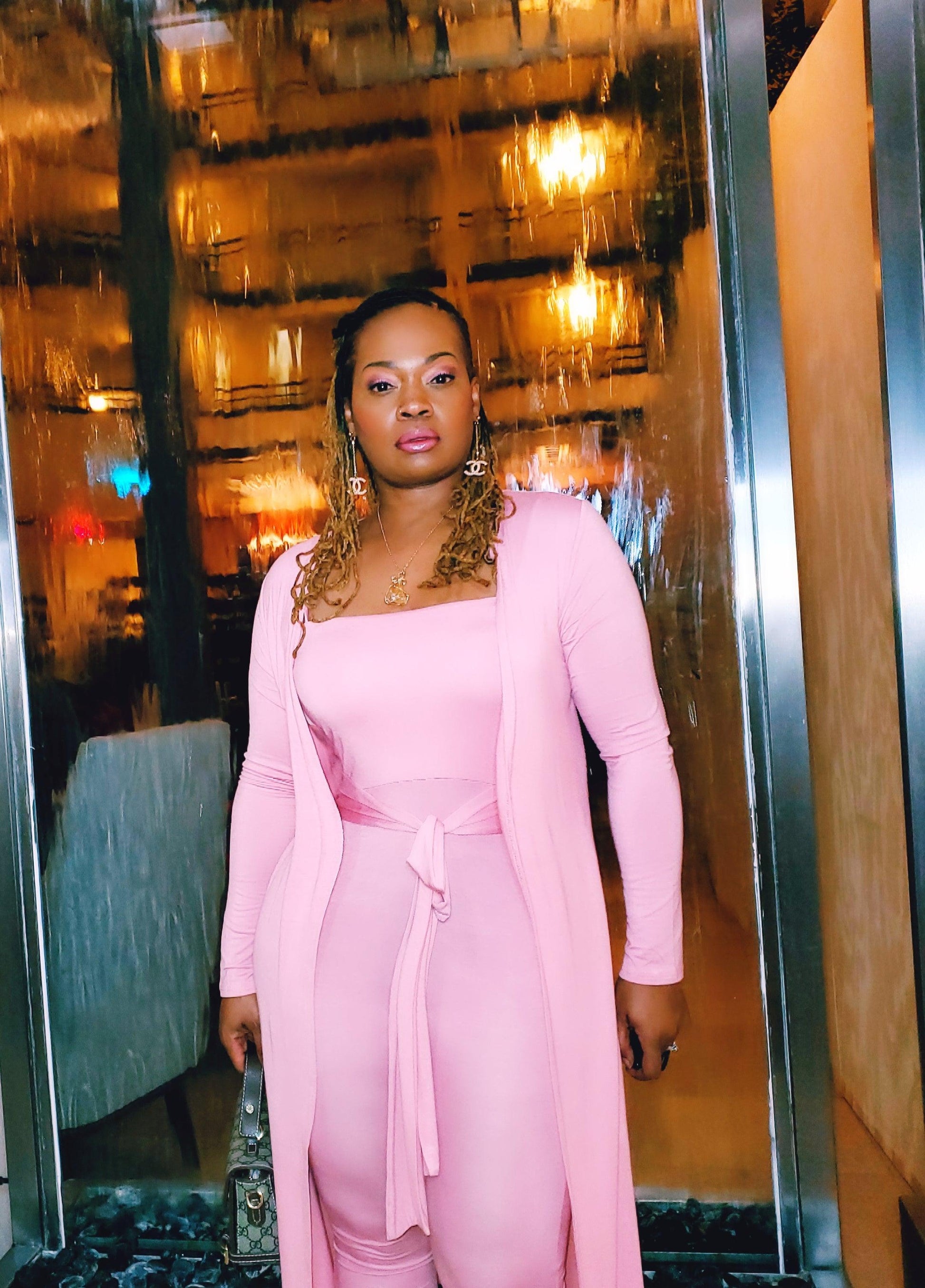 Pretty-in-Pink Jumpsuit - 40Fly Fashion