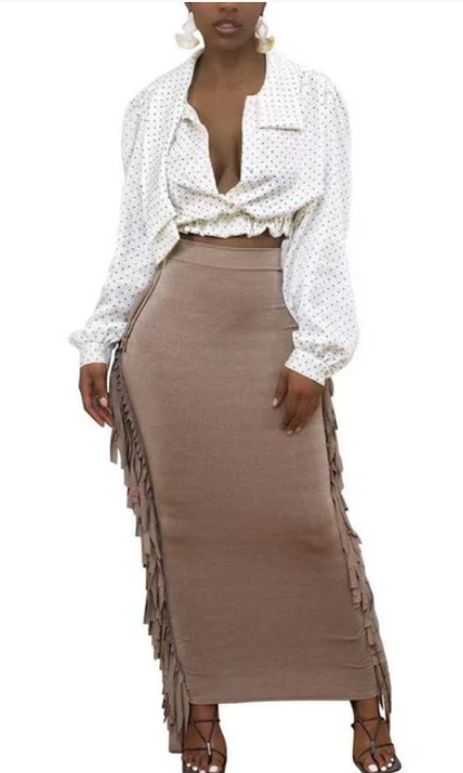 Small Town Tassel Skirt