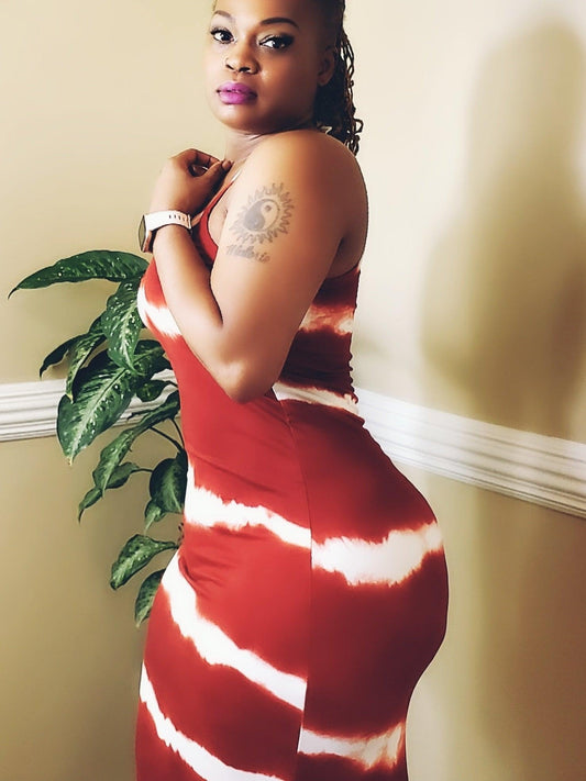 Striped Apple Maxi Dress - 40Fly Fashion