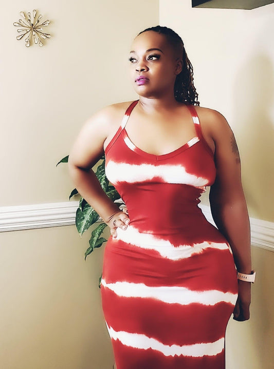 Striped Apple Maxi Dress - 40Fly Fashion