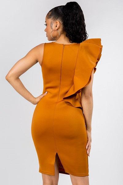 The Candy Corn Ruffle Dress - 40Fly Fashion